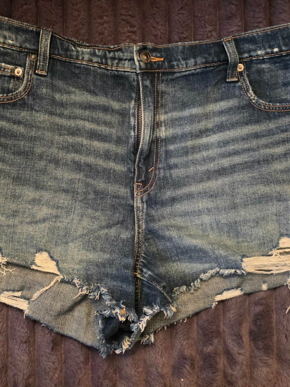 TWO Pair of AERIE Jean Shorts Size XL